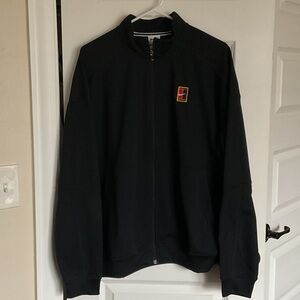Nike Court Heritage Black Zip-Up Tennis Jacket